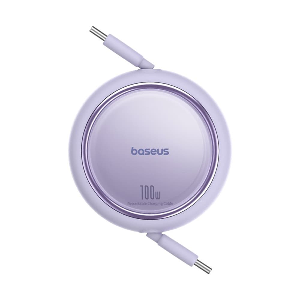 Baseus Free2Draw Mini kabel Typ-C 100W 1m Zatahovací Nebula Purple - náhled 2