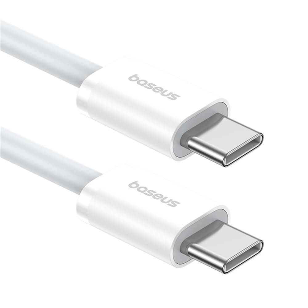 Datový kabel Baseus (P10365200211-01) – Type-C na Type-C, 30W, 2m – Moon White - náhled 2