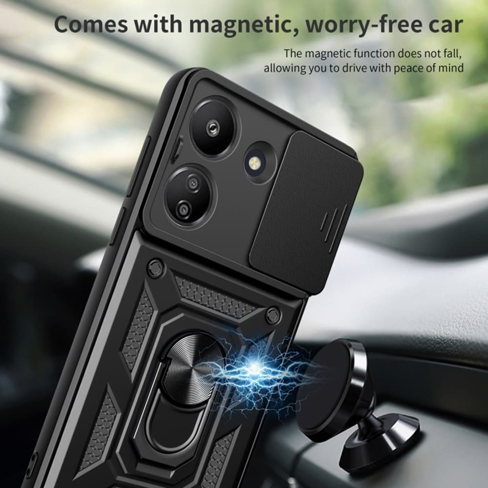 Techsuit CamShield řada Xiaomi Redmi 13C 5G černá - náhled 2