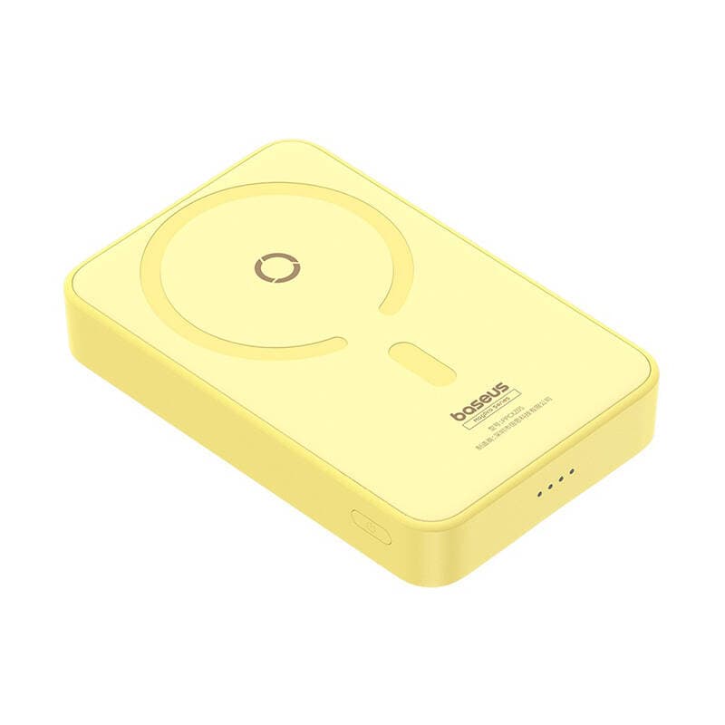 Baseus Power Bank MagPro Magnetic USB-C 5000mAh 20W MagSafe kabel Type-C 3A 30cm žlutá - náhled 2