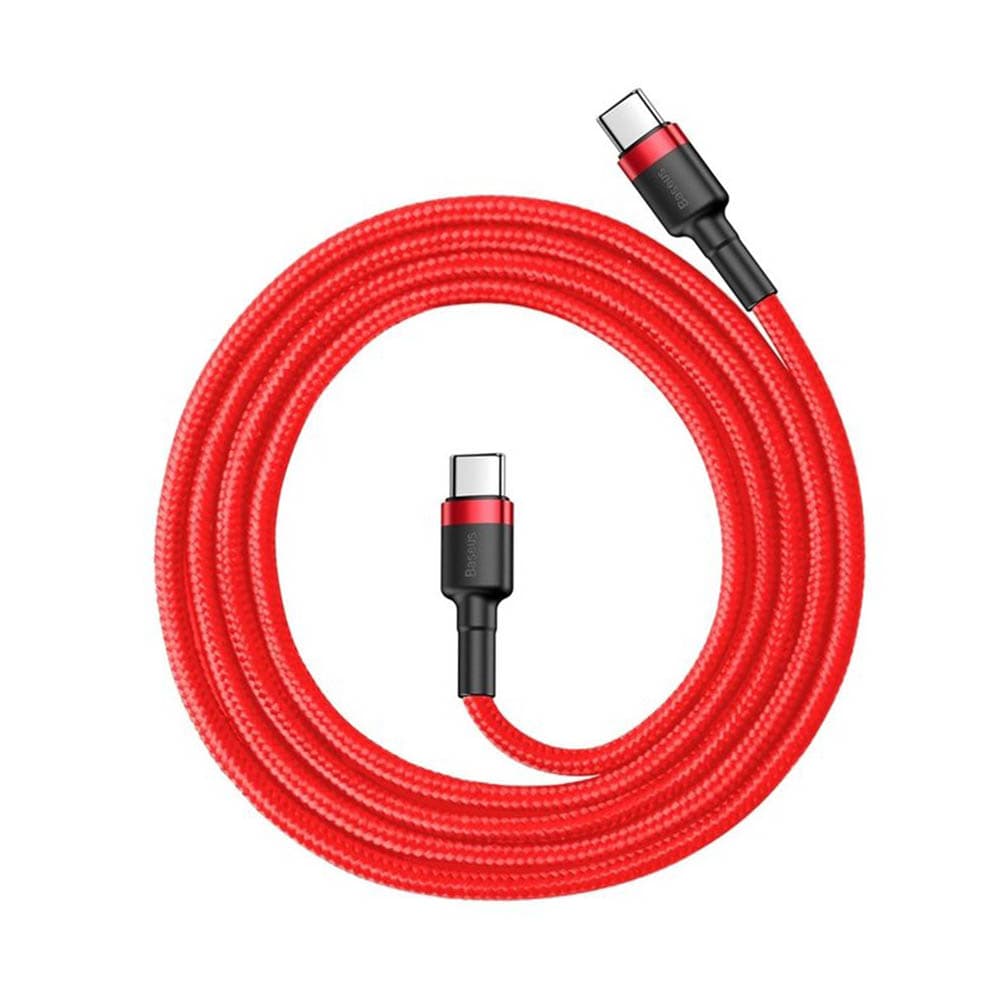 Baseus Cafule USB-C USB-C 60W 1m Červenočerný kabel - náhled 2