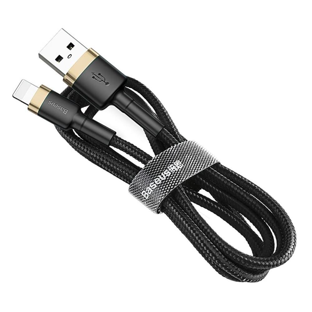 Baseus Kabel Cafule CALKLF-RV1 USB Lightning 3m Černá Zlatá - náhled 2