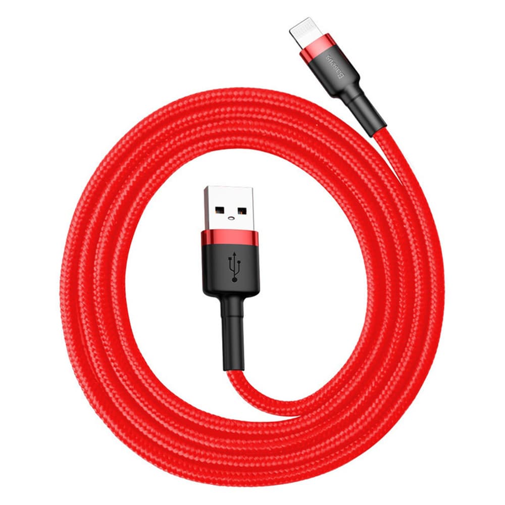 Baseus Datový kabel Cafule USB Lightning 2.4A 1m Červený - náhled 2