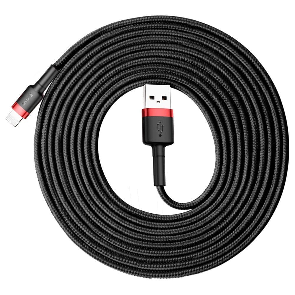 Baseus Datový kabel Cafule USB na Lightning 3m Černá Červená - náhled 2
