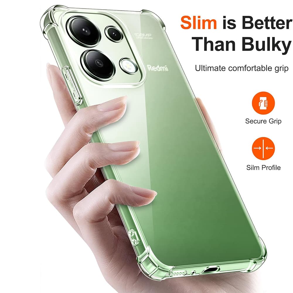 Techsuit nárazuvzdorný průhledný silikon Xiaomi Redmi Note 13 4G - náhled 2