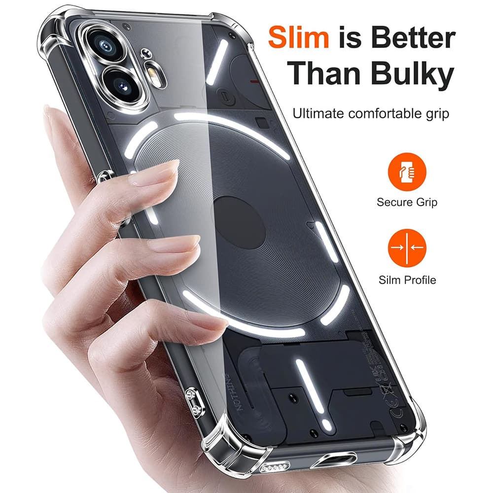 Techsuit nárazuvzdorný průhledný silikon Nothing Phone (2) - náhled 2