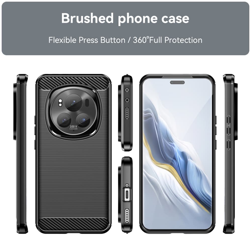 Techsuit Karbon Silikon Honor Magic6 Pro Černý - náhled 2