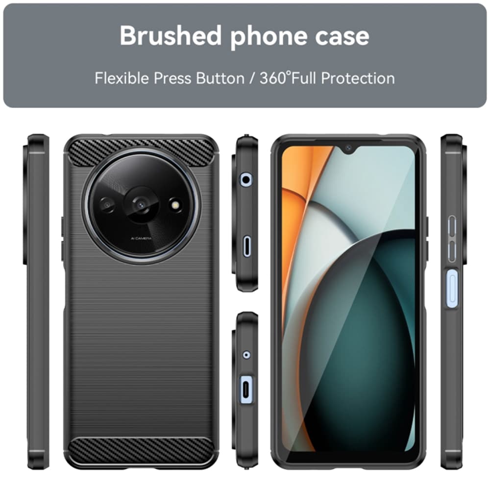 Techsuit Karbon Silikon Xiaomi Redmi A3 Redmi A3x Černý - náhled 2