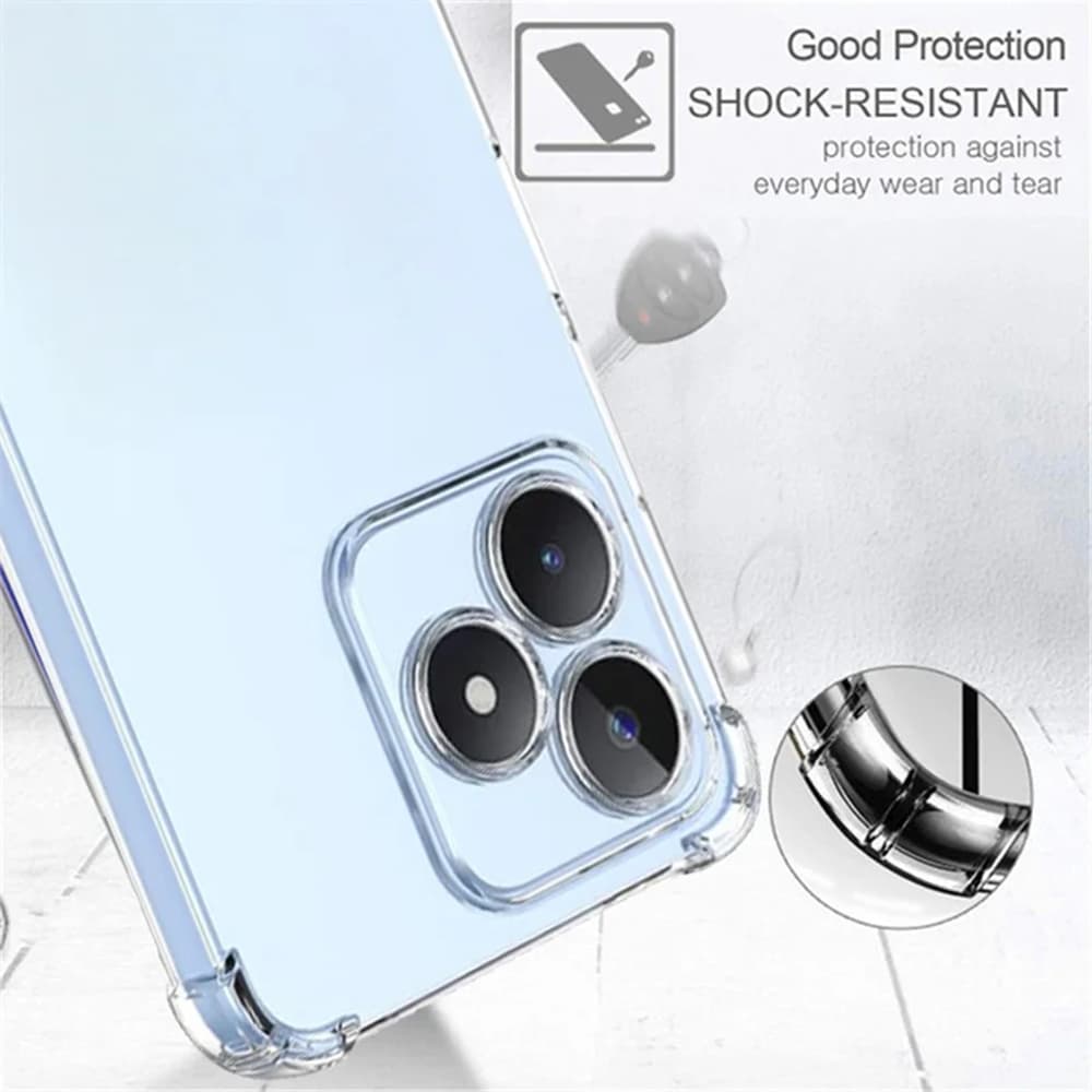 Techsuit Nárazuvzdorný průhledný silikon Realme C51 Note 50 - náhled 2