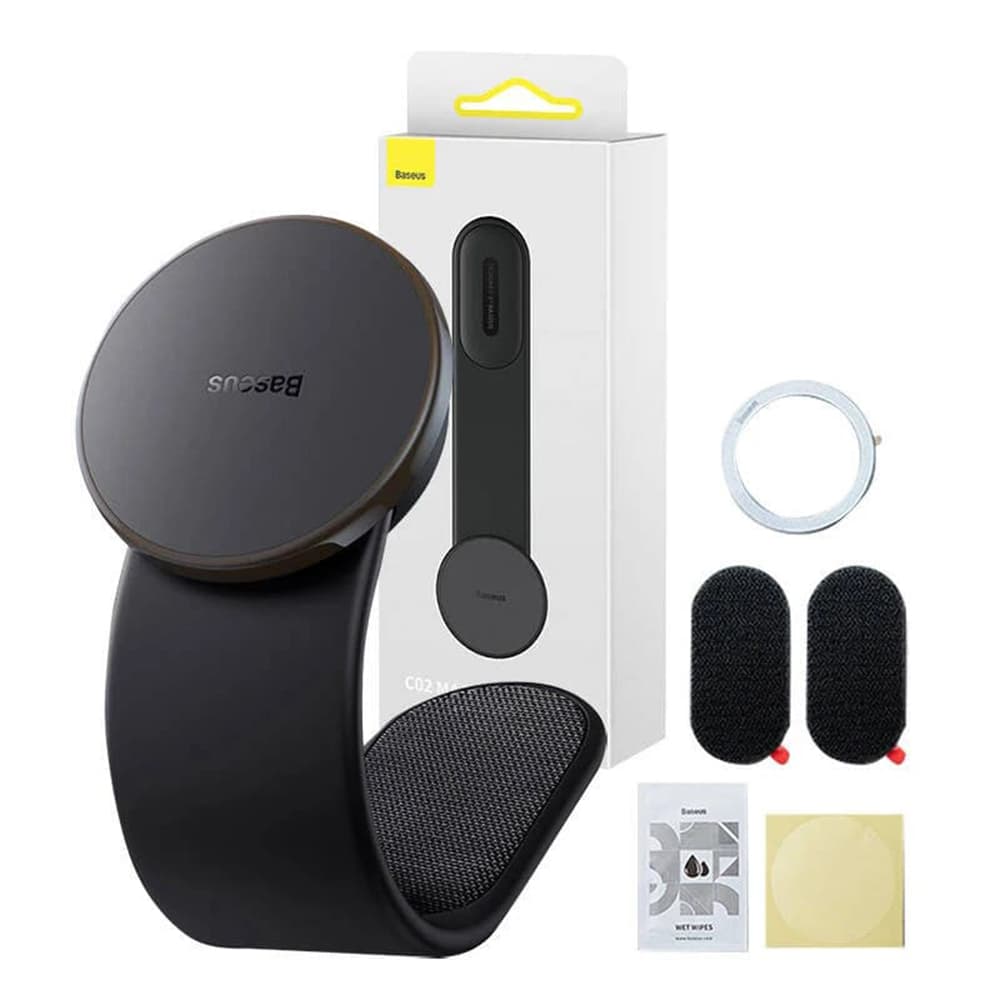 Baseus Držák do auta C02 Magnetický Flexibilní Na palubní desku Černý - náhled 2