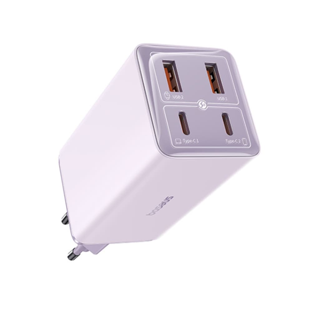 Baseus Nástěnná nabíječka GaN6 Pro 2xUSB 2xType-C 100W Fialová - náhled 2