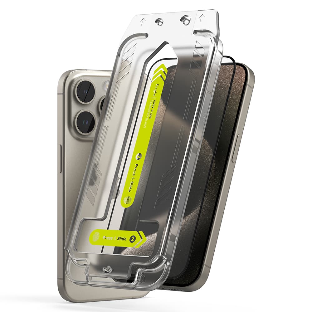 Ringke Tvrzené sklo 2ks iPhone 15 Pro Max Průhledné - náhled 2
