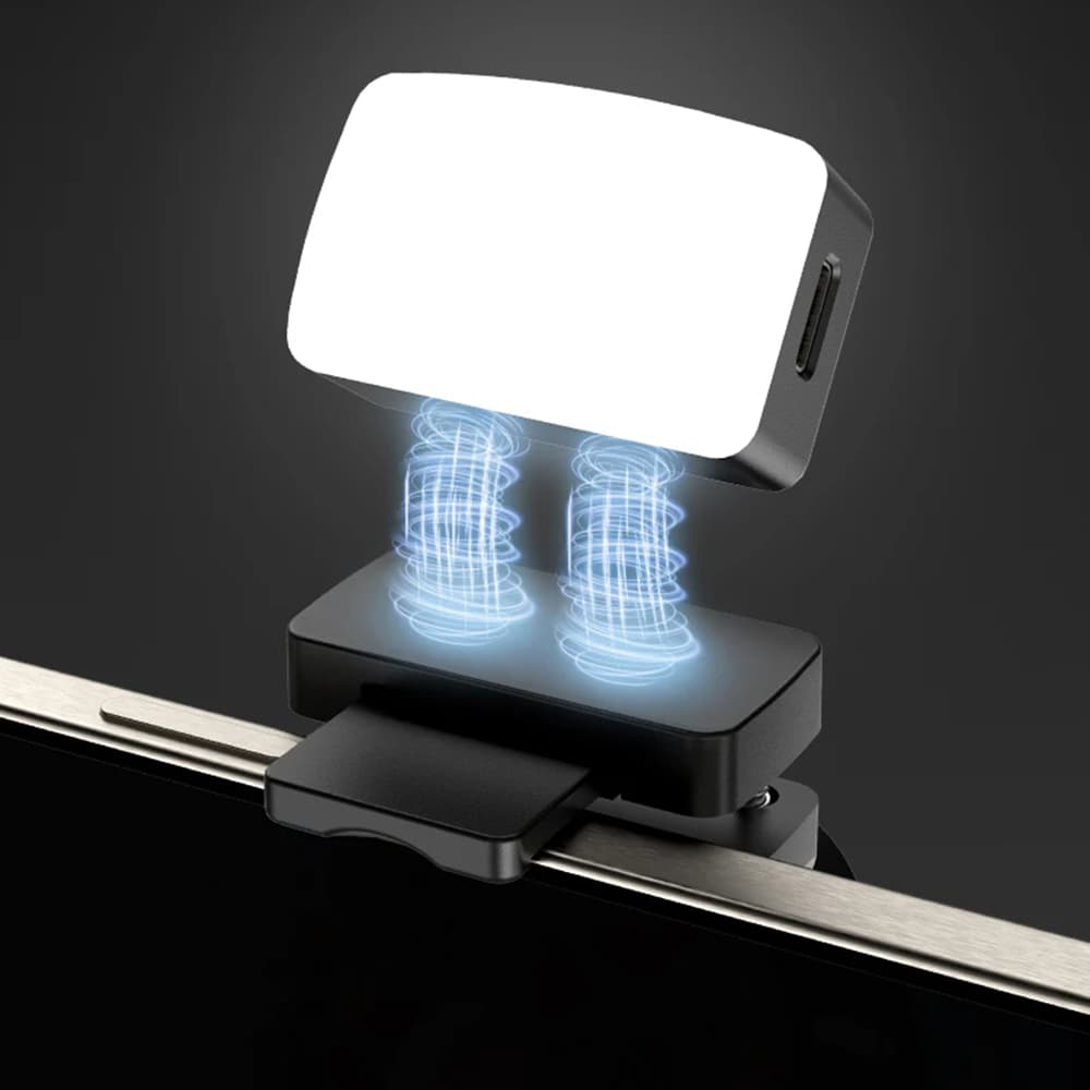 Techsuit Selfie tyč Gimbal C06 Stativ Bluetooth LED 76cm Černá - náhled 2