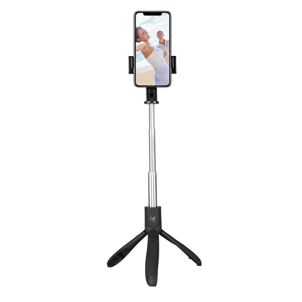 Techsuit Selfie tyč K06 Bluetooth 360° 70cm Černá - náhled 2