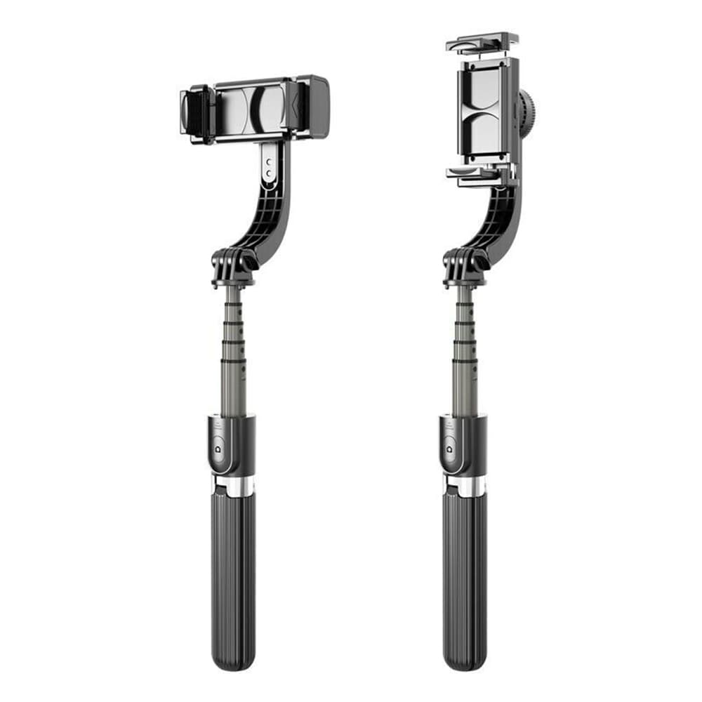 Techsuit L08 Selfie tyč Gimbal stativ Bluetooth 360 86cm Černá - náhled 2