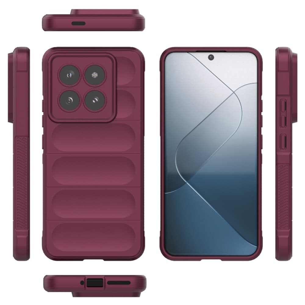 Ochranný kryt Techsuit Magic Shield pro Xiaomi 14 Pro vínový - náhled 2