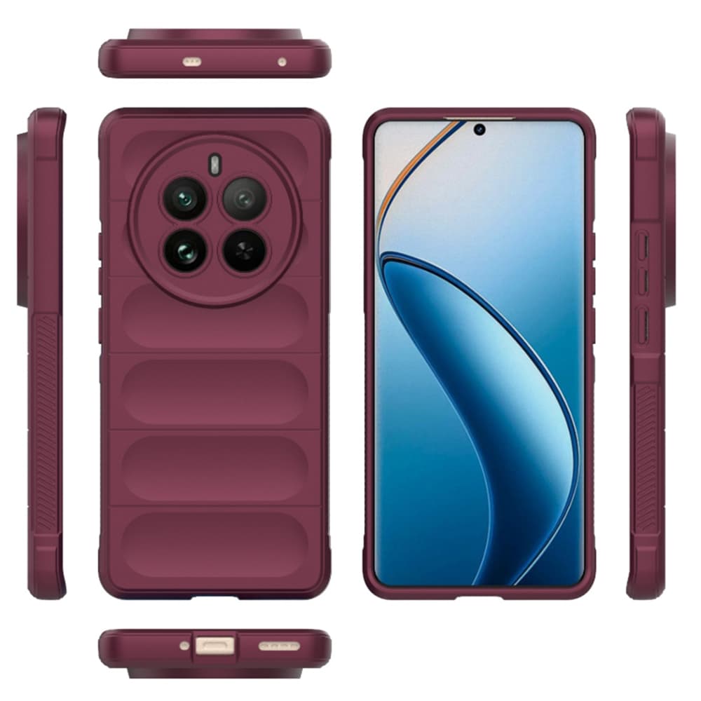 Techsuit Magic Shield Realme 12 Pro 12 Pro+ Bordeaux - náhled 2