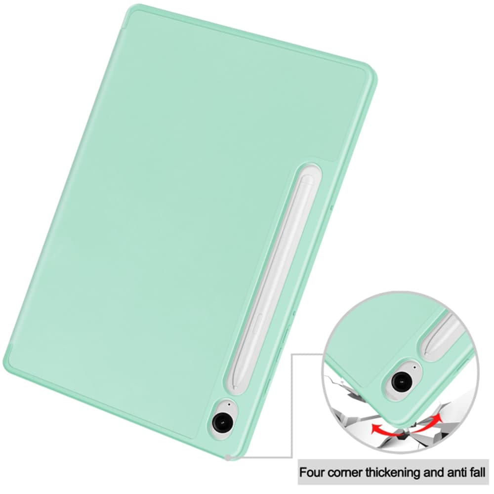 Techsuit Flex Trifold obal s držákem pera Tab S9 S9 FE S10 FE Matcha zelená - náhled 2