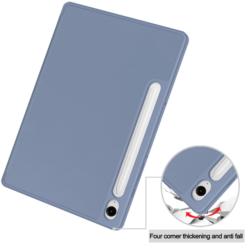 Techsuit Flex Trifold s držákem tužky Samsung Tab S9 S9 FE Tmavě modrá - náhled 2