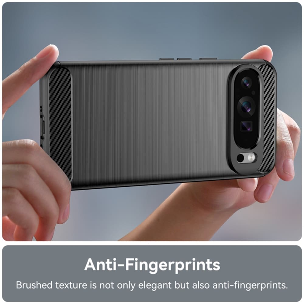 Techsuit Karbon Silikon Google Pixel 9 Pro XL Černý - náhled 2
