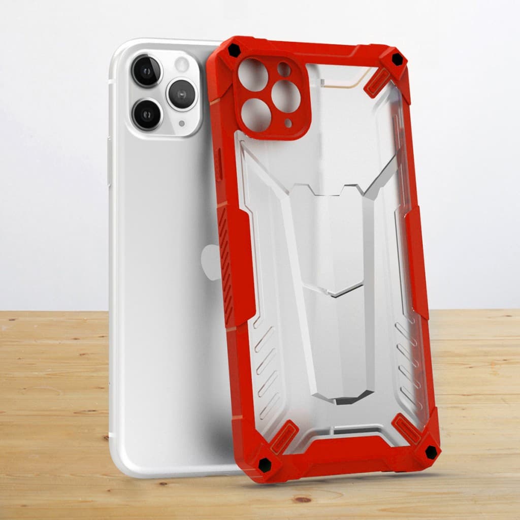 Hybridní pouzdro Tel Protect pro Iphone 13 Pro Max Red - náhled 2