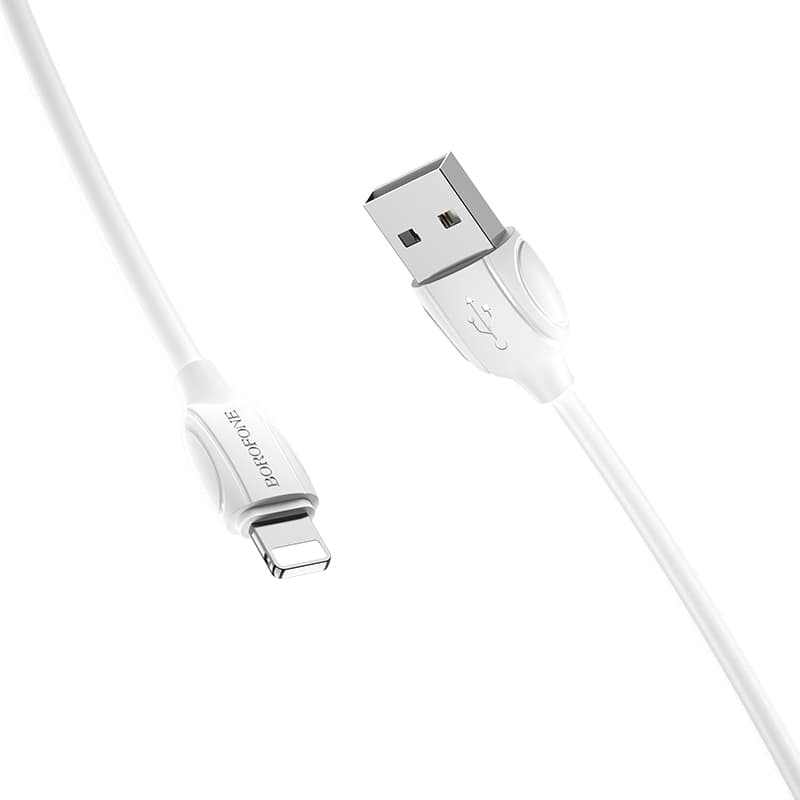 Datový kabel Borofone BX19 Benefit - USB na Lightning - 2,4A 1 metr bílý - náhled 2