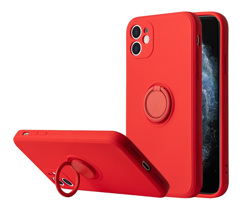 Kryt Vennus s prstýnkem pro Iphone 13 Mini červený - náhled 2
