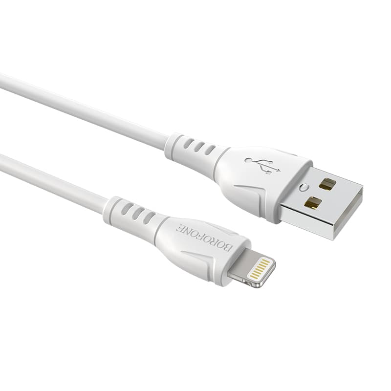 Kabel Borofone BX51 Triumph - USB na Lightning - 2,4A 1 metr bílý - náhled 2