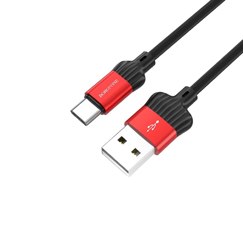 Borofone kabel BX28 Dignity - USB na Typ C - 2,4A 1 metr červený - náhled 2