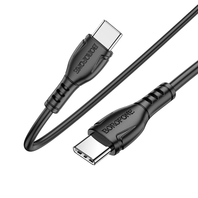 Kabel Borofone BX51 Triumph - typ C na typ C - 60W 1 metr černý - náhled 2