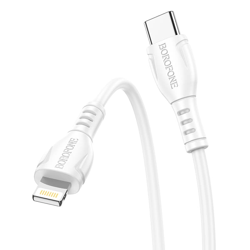Kabel Borofone BX51 Triumph - Type C to Lightning - 2,4A 1 metr bílý - náhled 2