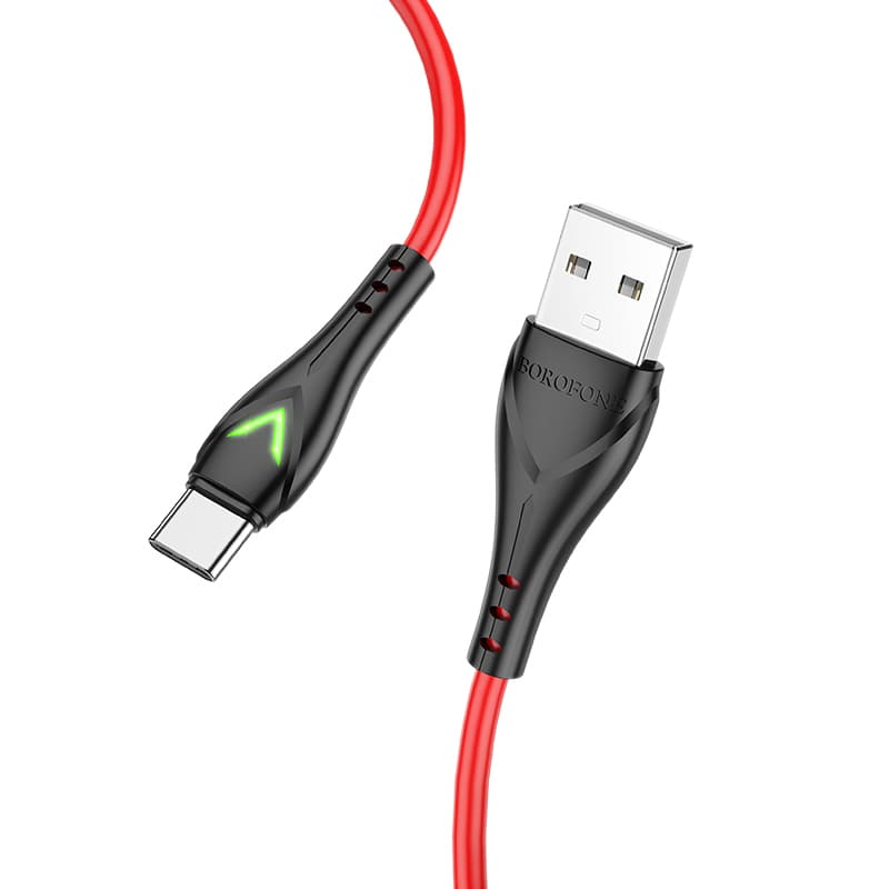 Datový kabel Borofone BX65 Bright - USB na typ C - 2A 1 metr červený - náhled 2