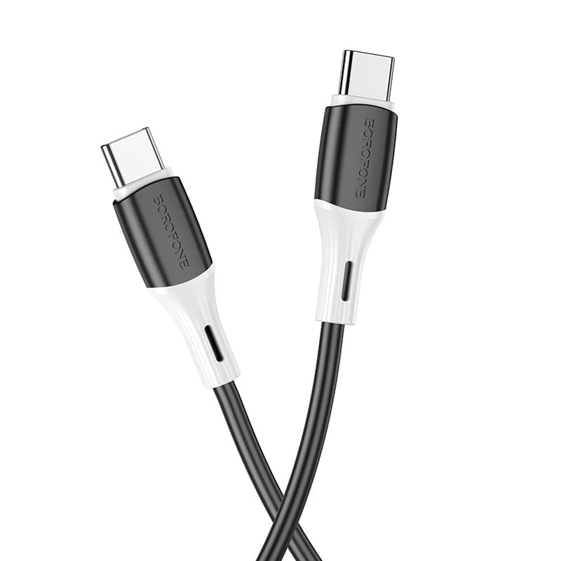 Borofone kabel BX79 - Typ C na Typ C - 60W 3A 1 metr černý - náhled 2