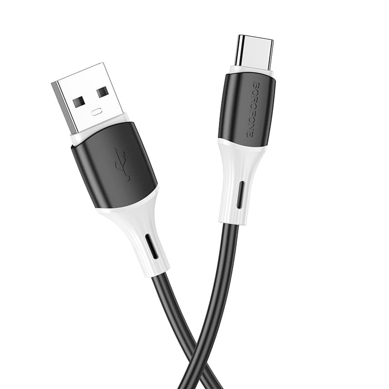Kabel Borofone BX79 - USB na typ C - 3A 1 metr černý - náhled 2