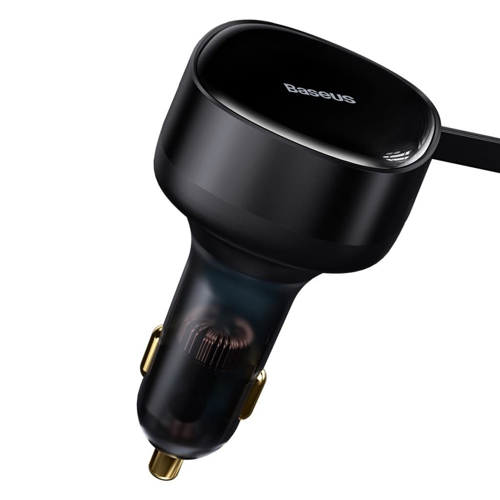 Rychlonabíječka Baseus Enjoyment (CGTX000001) 2v1 vysouvací USB-C + Lightning 30W černá - náhled 2