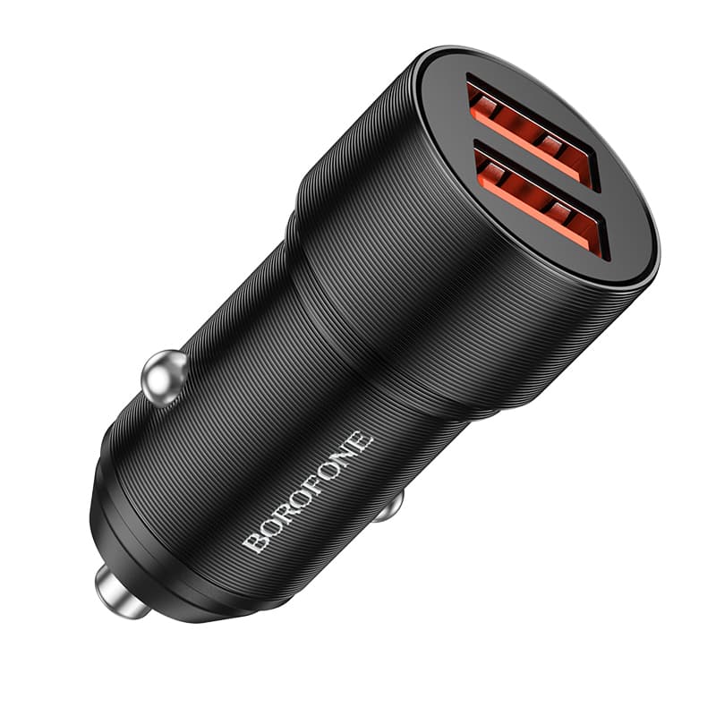 Adaptér do auta Borofone BZ19 Dual 12W černý - náhled 2