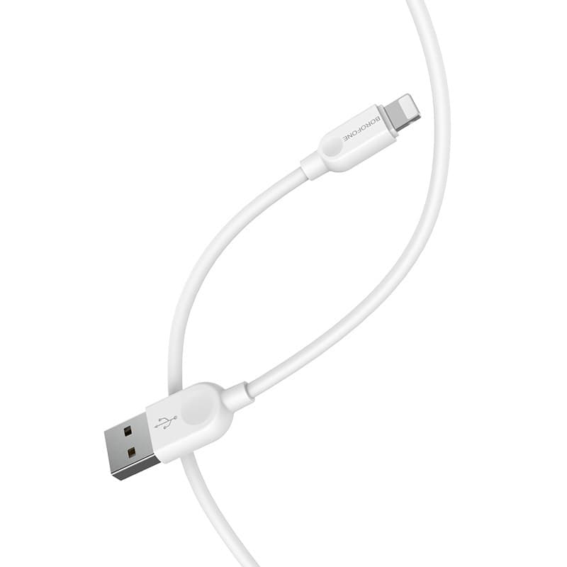Kabel Borofone BX14 LinkJet - USB na Lightning - 2,4A 1 metr bílý - náhled 2