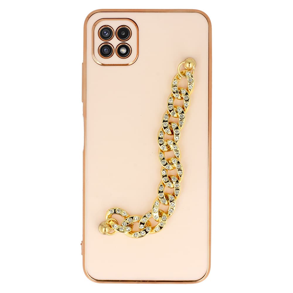 Trendové pouzdro pro Samsung Galaxy A22 5G design 4 light pink - náhled 2