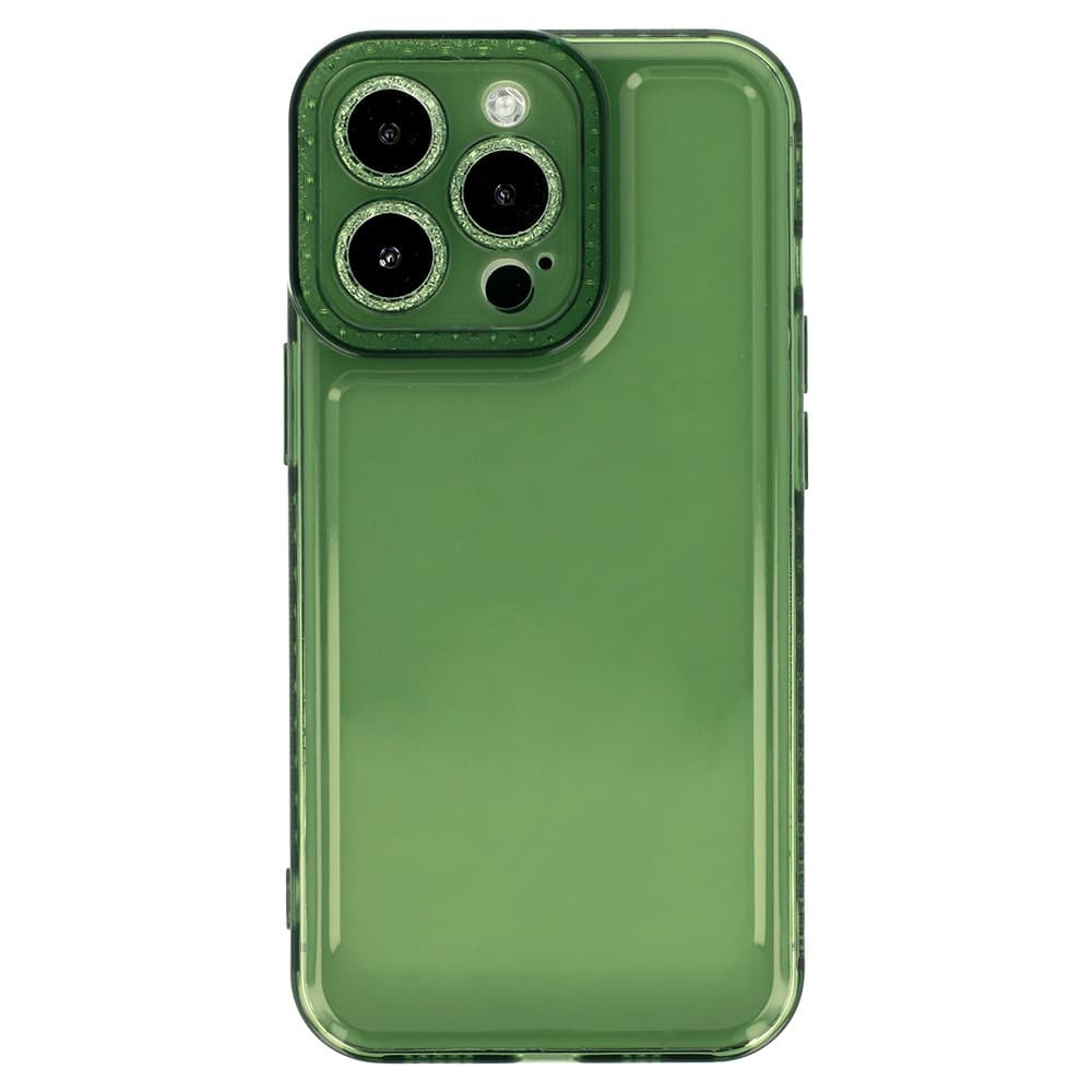 Pouzdro Crystal Diamond 2mm pro Iphone 13 Pro Max Transparent green - náhled 2