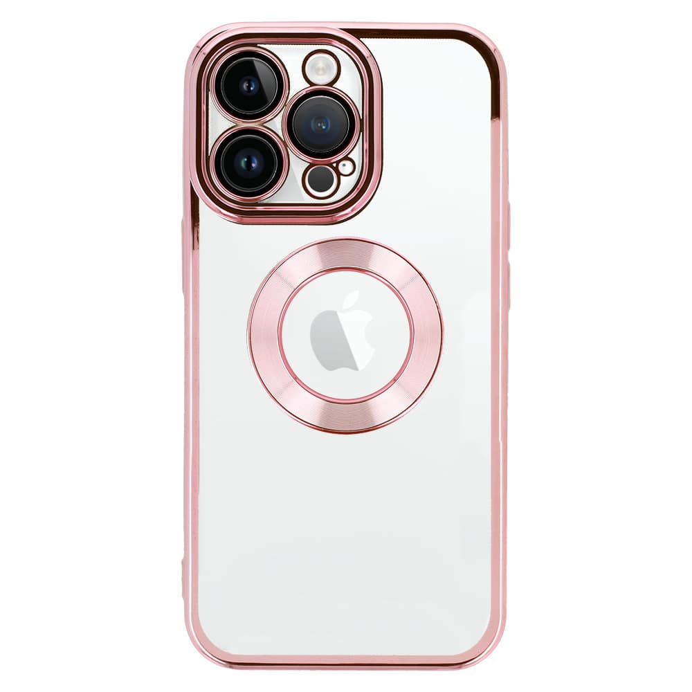 Krásné průhledné pouzdro pro Iphone 12 Pro Max růžové - náhled 2
