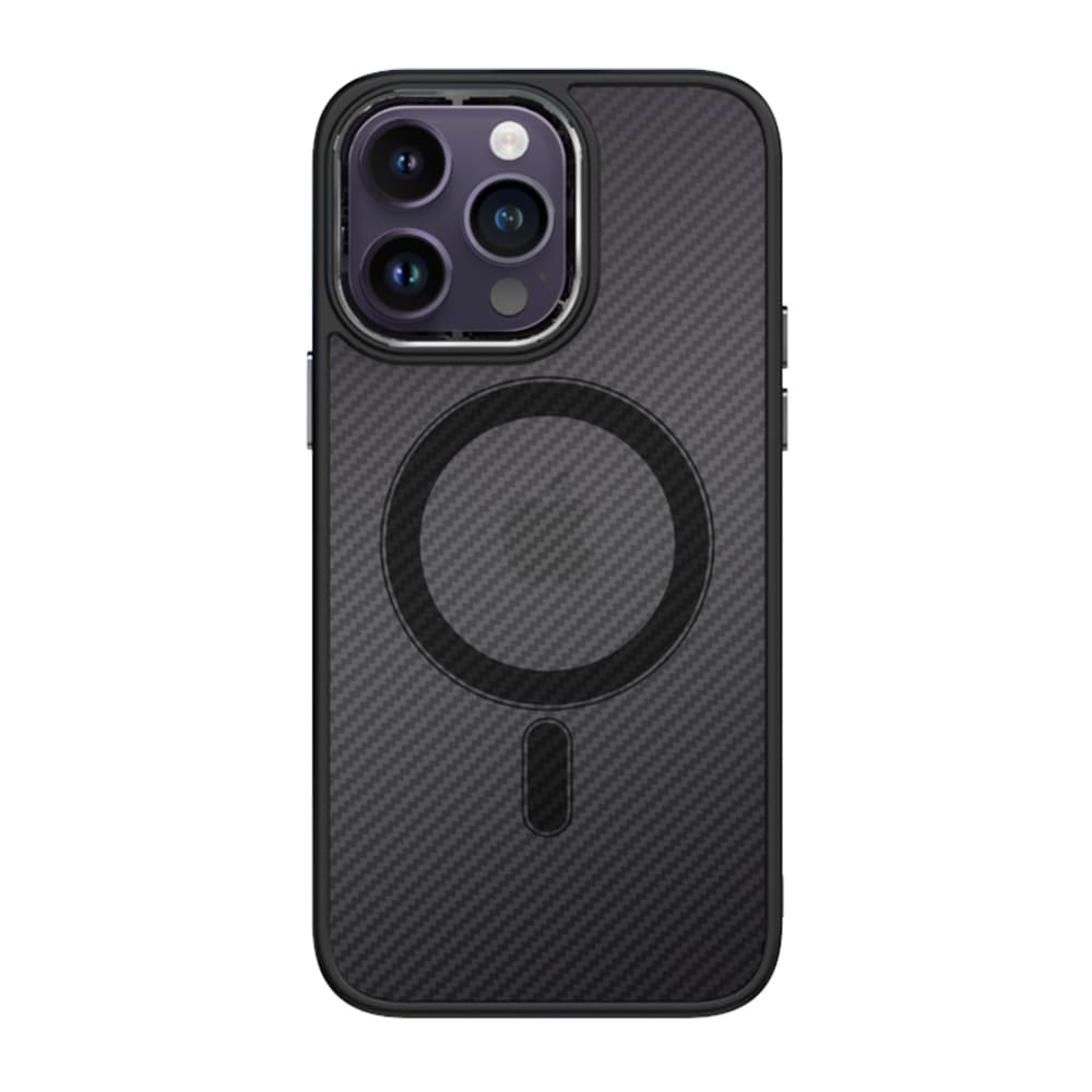 Zadní kryt Tel Protect Magnetic Carbon pro Iphone 13 Pro Black - náhled 2