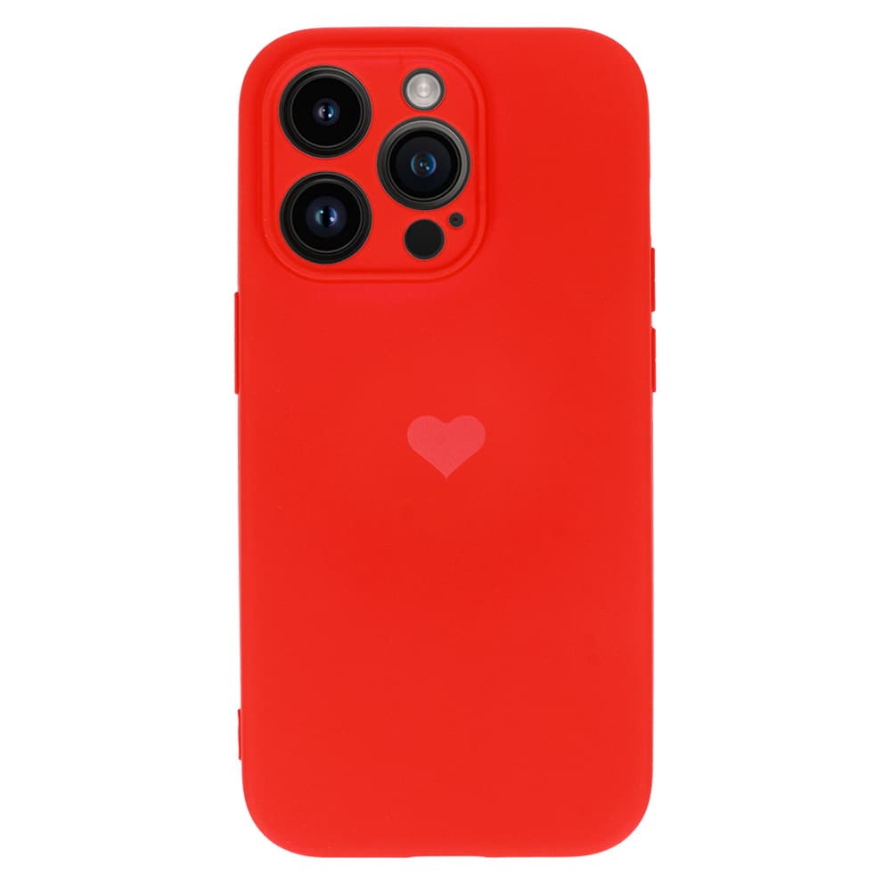 Vennus Silikonové pouzdro se srdcem pro Iphone 13 Pro design 1 červené - náhled 2
