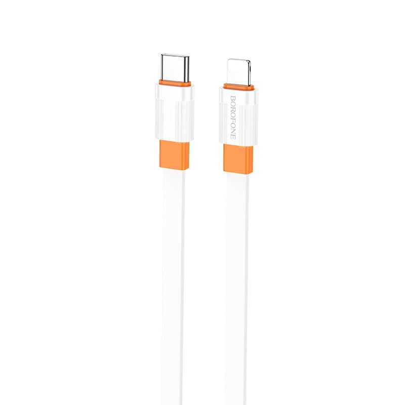 Borofone kabel BX89 Union - typ C na Lightning - PD 20W 1 metr bílo-oranžový - náhled 2