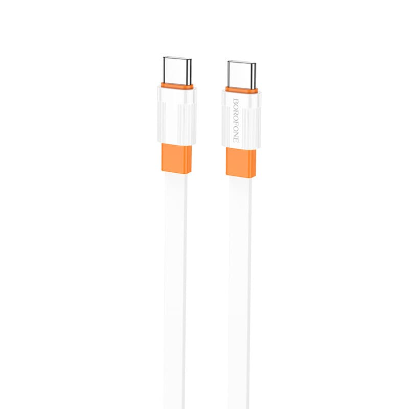Borofone kabel BX89 Union - typ C - PD 60W 1 metr bílo-oranžový - náhled 2