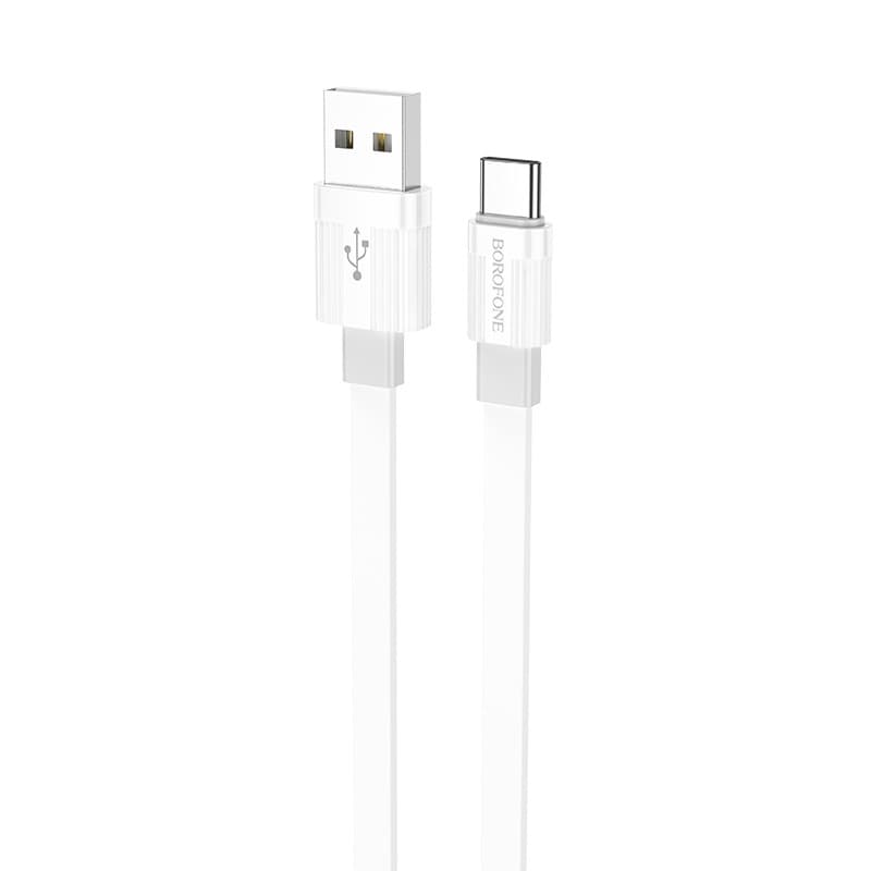 Borofone kabel BX89 Union - USB na typ C - 3A 1 metr bílo-šedý - náhled 2