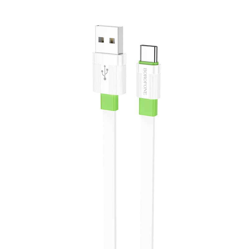Borofone kabel BX89 Union - USB na typ C - 3A 1 metr bílo-zelený - náhled 2