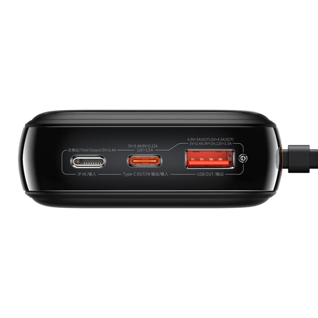 Powerbank Baseus Qpow Pro 20000mAh s kabelem Type C (PPQD060301) 22,5W černá - náhled 2