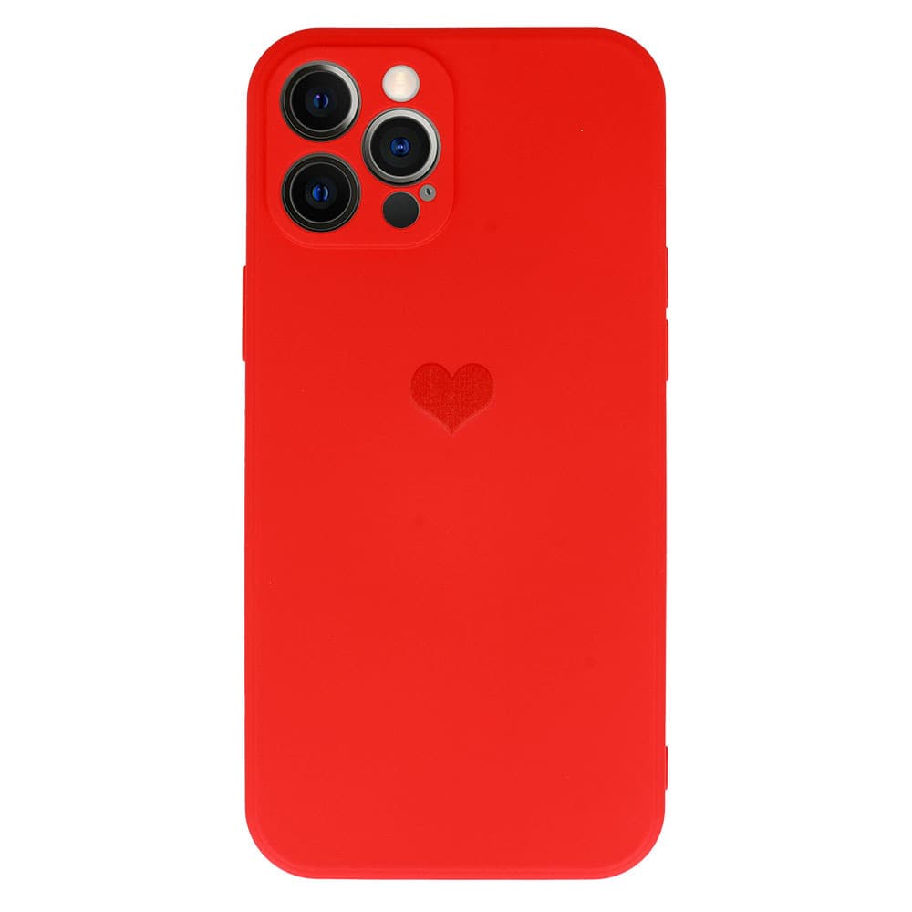 Vennus Silikonové pouzdro se srdcem pro Iphone 11 Pro design 1 červené - náhled 2