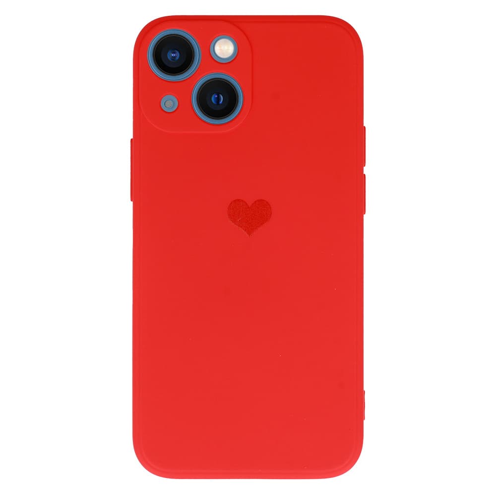Vennus Silikonové pouzdro se srdcem pro Iphone 14 Plus design 1 červené - náhled 2