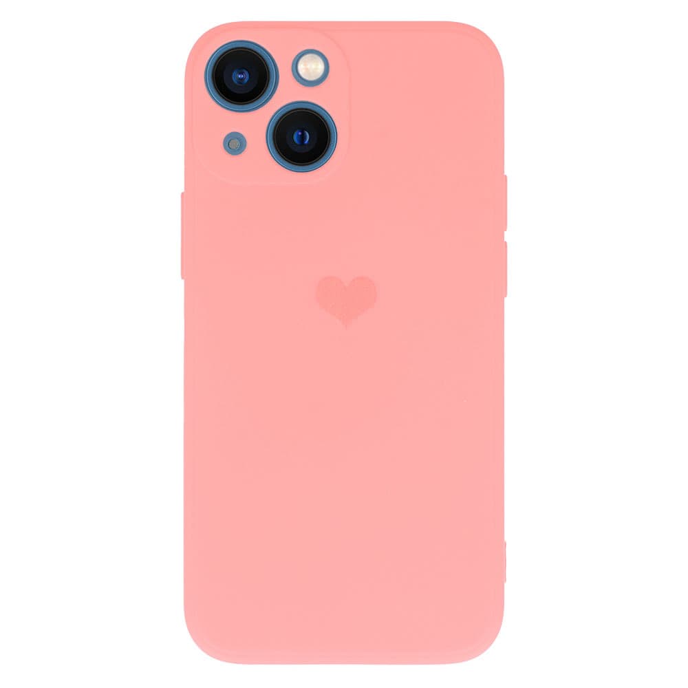 Vennus Silikonové pouzdro se srdcem pro Iphone 14 Plus design 1 růžové - náhled 2